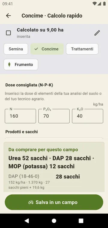 Calcolo rapido su qualsiasi superficie, senza campo